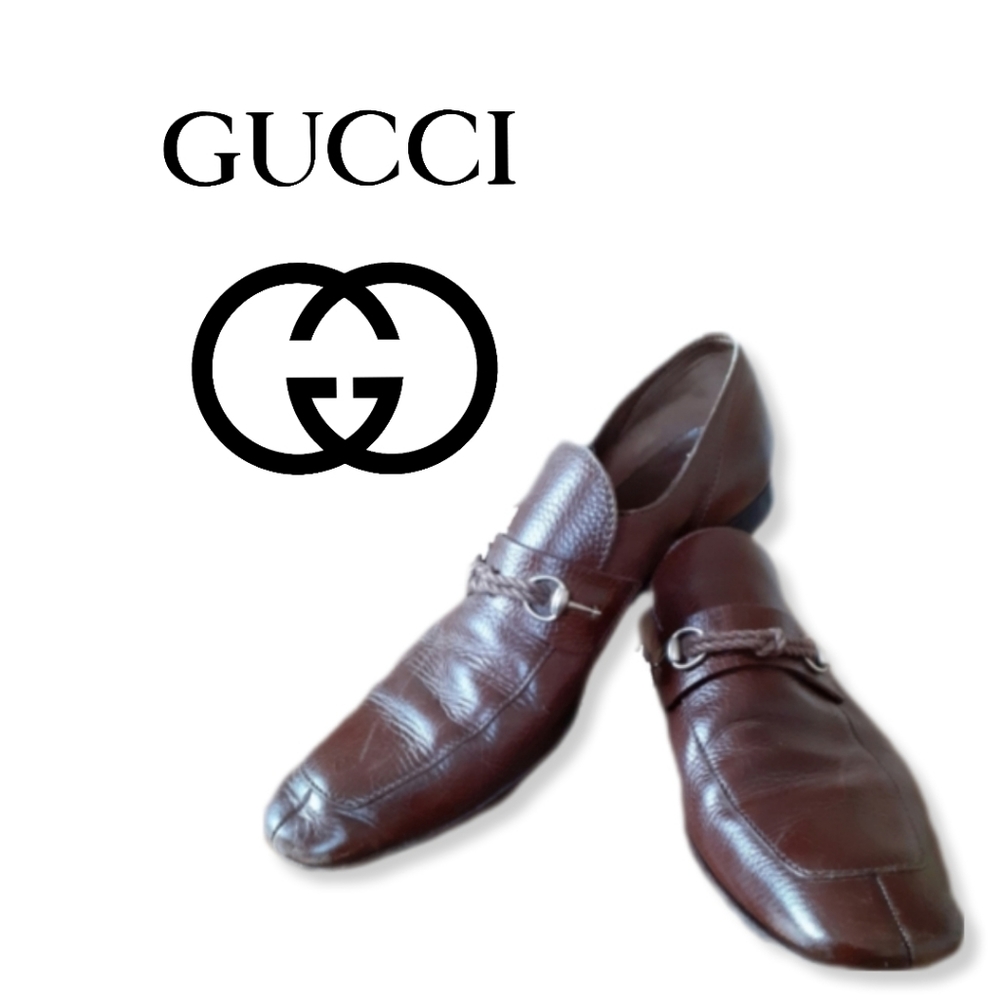 Gucci Men's calf skin leather dress loafers - Picture 3 of 12